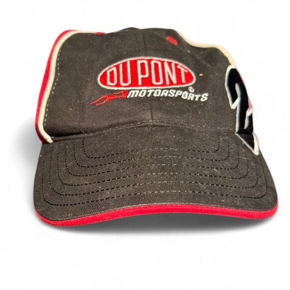 #24 Jeff Gordon DuPont Motorsports Black and red adjustable NASCAR baseball cap - Picture 2 of 7